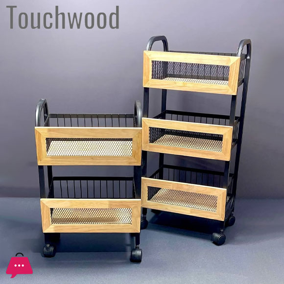 Touch Wood Modern Potato Onion Basket 2 Steps