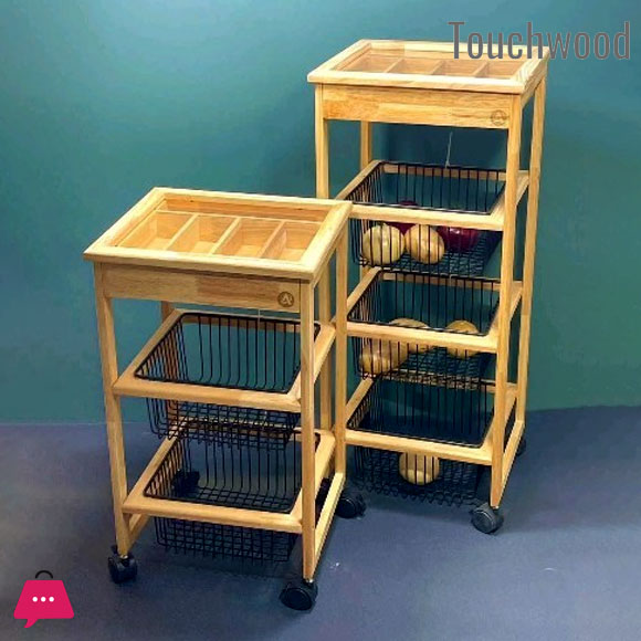 Touch Wood Square Multi-Purpose Rack 2-Steps & 3 Steps