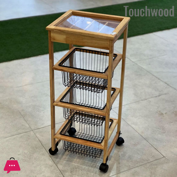 Touch Wood Square Multi-Purpose Rack 2-Steps & 3 Steps