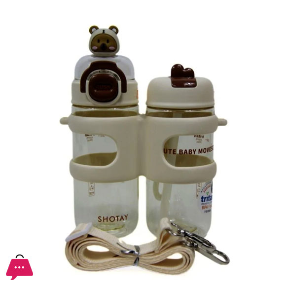 Twin Water Bottle 2 Compartments - 900ml