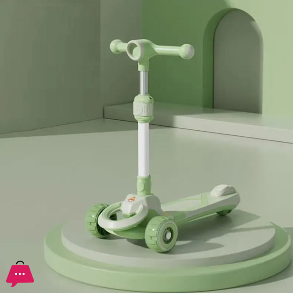 2-in-1 Can Sit on 2-8 Year-Old Kids Scooter