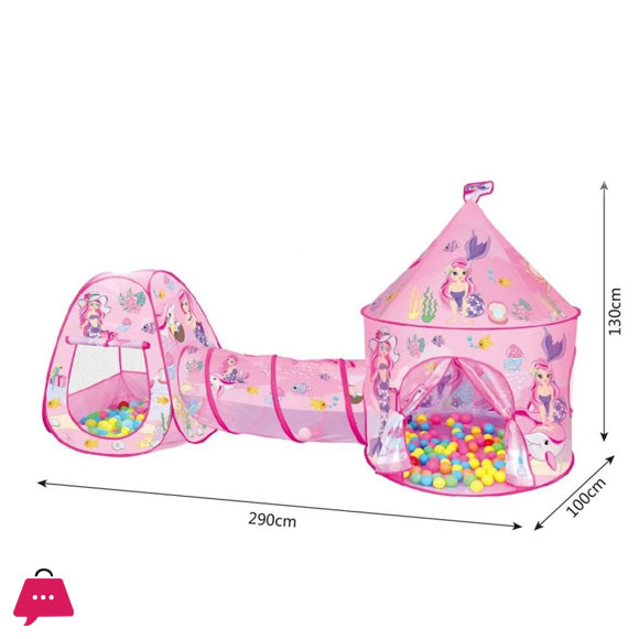 3in1 Castle Tent House For Kids