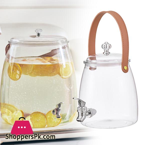Acrylic Plastic Beverage Dispenser Lemonade Stand Easy Flow Beverage Liquid Drink Container for Picnic Parties