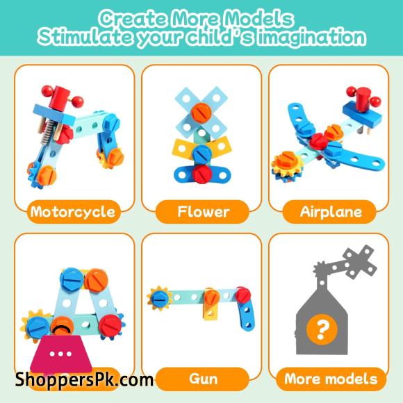 Childrens Wooden Toolbox Set Toys Simulation Maintenance Tool Repair Toys Montessori Screw Puzzle Kids Pretend Play Toys