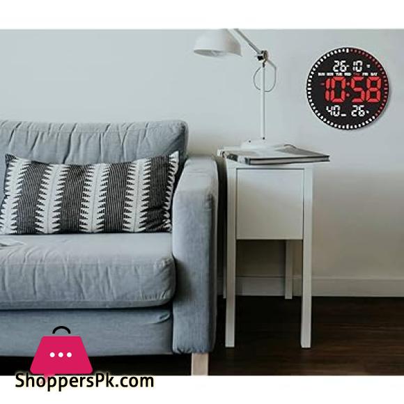 Digital Wall Clock with Remote Control Function