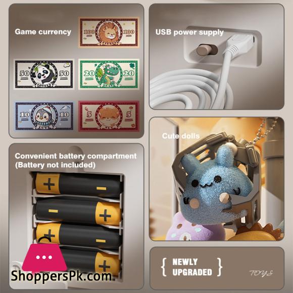 Doll Catcher ATM Claw Machine – 2-in-1 Toy Grabber & Pretend Play Bank Fun