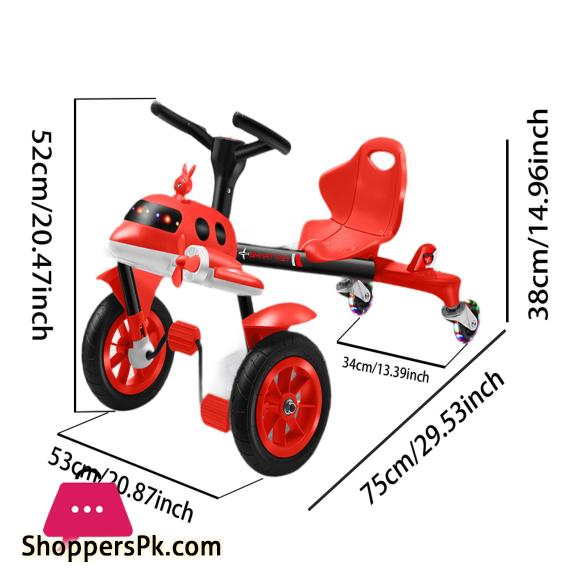 Drifting Go Kart Portable Classic Colorful Lights Adjustable Electric Go Kart Scooter for Kids 8-12 Years Old
