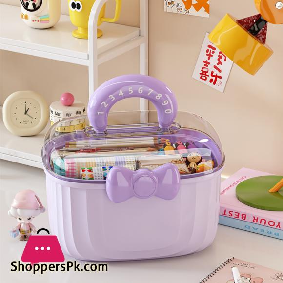 Hair Accessories Storage Box Portable Makeup Organizer for Hair Clips Hair Ties Earrings Bracelets Necklaces