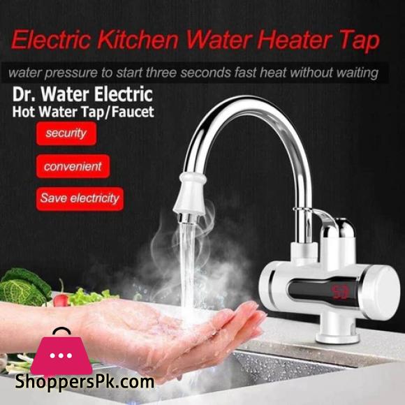 Hot Water Tap - Geyser - Electric Geyser - Instant Heating Electric Water Heater Faucet - Instant Electric Water Heater Tap
