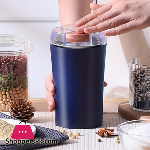 Powerful Electric Coffee Bean Herb Grinder Electric Food Processor Spice Mills Espresso Grinder One Touch Push-Button Control