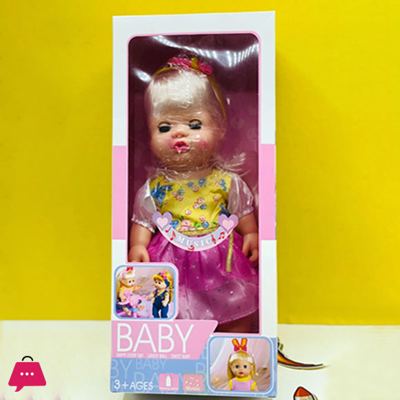 Beautiful High Quality Rubber Doll With Feeding and Eyes Blinking