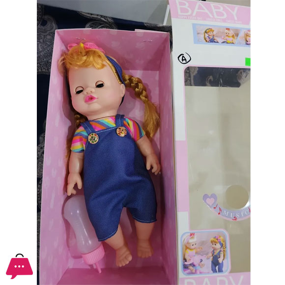 Beautiful High Quality Rubber Doll With Feeding and Eyes Blinking
