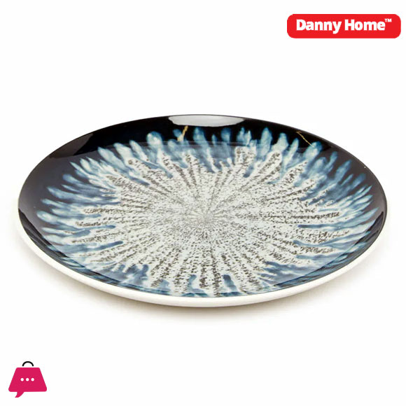 Danny Home Blue and Printed Dinner Set 18-Piece