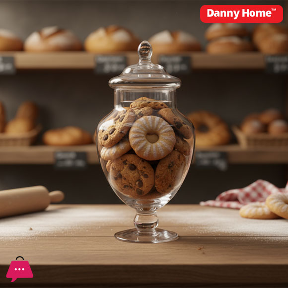 Danny Home Glass Cookie Jar 15.8cm