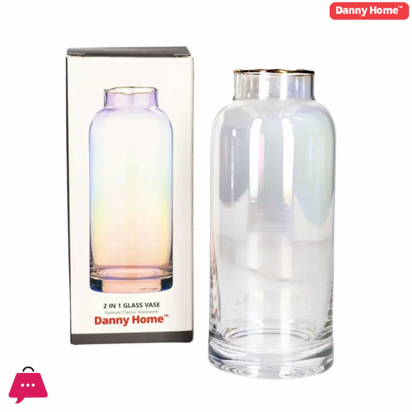 Danny Home Glass Plant Vase 19cm