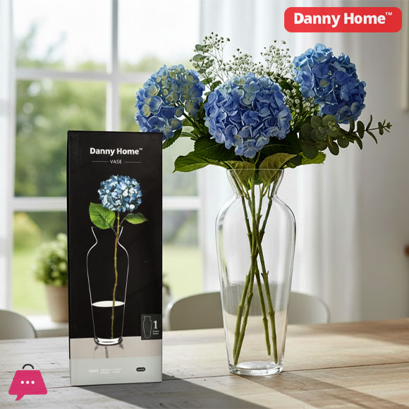 Danny Home Glass Plant Vase - 30cm