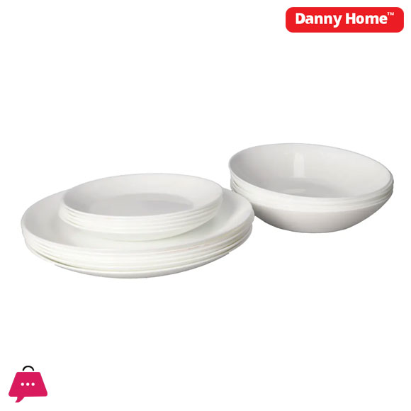 Danny Home Opal Glass Dinnerware Set 18pcs