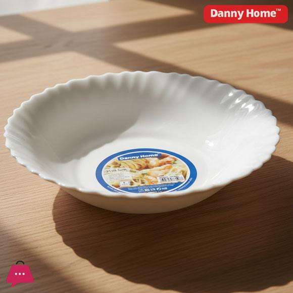 Danny Home Opal Glass Soup Plate - 8.5inch