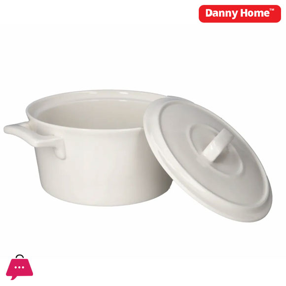 Danny Home Porcelain Casserole Pot 1.2Liter