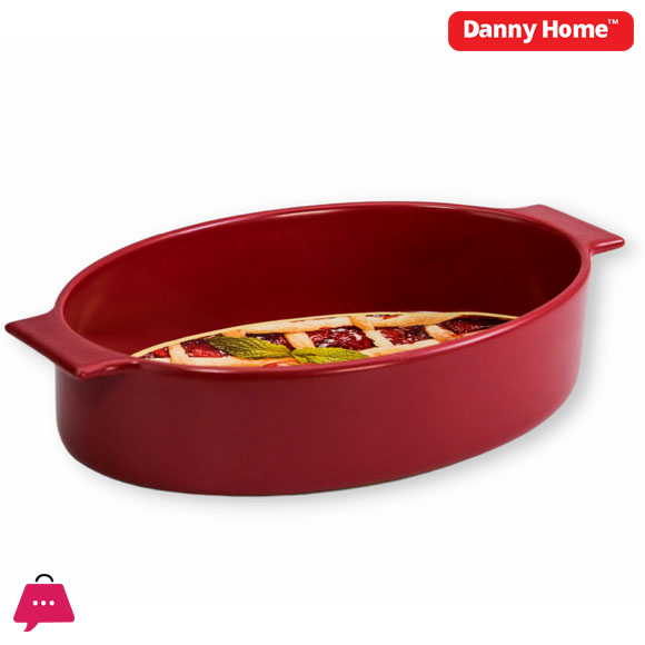 Danny Home Porcelain Oven Safe Baking Dish - 11.5inch (28.5cm)
