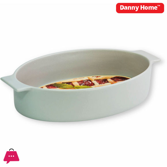 Danny Home Porcelain Oven Safe Baking Dish - 11.5inch (28.5cm)