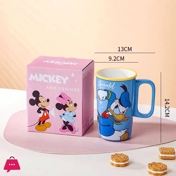 Disney Cartoon Mickey Mouse & Donald Duck Mug with Good Looks To Give Friends Birthday Gifts