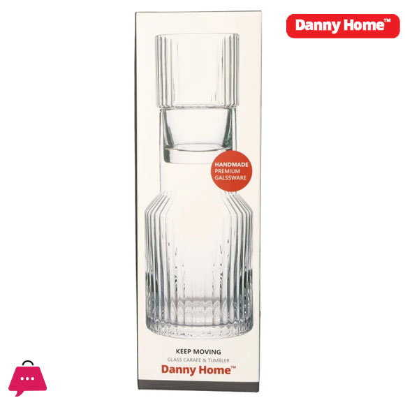 Glass Carafe & Tumbler Set 2pcs