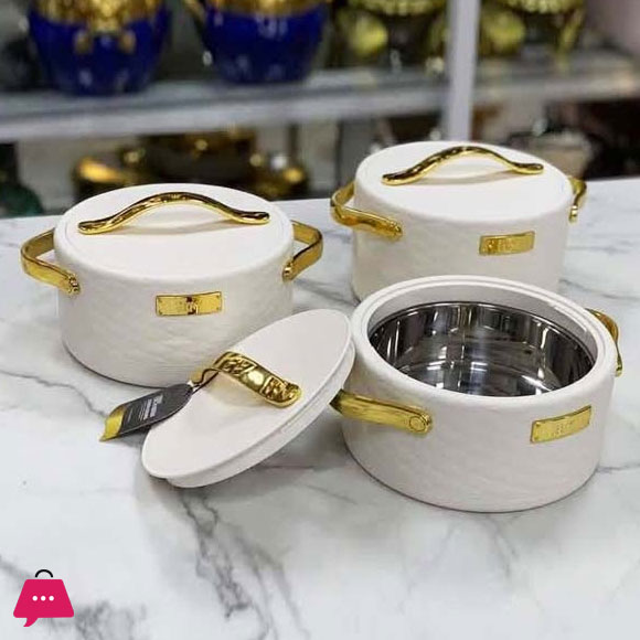 High Quality 3 Pcs Hot Pot Set 1.5L/2L/2.5L