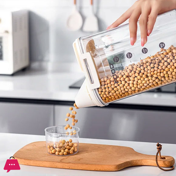 Kitchen Flour Storage Tank Food-grade Moisture-proof Rice Grains Sealed Barrel Insect-proof Rice Storage Box Snack Storage Box