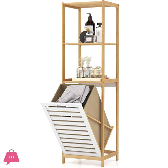 Laundry Baskets & Hampers Organizer Toilet Bathroom Cabinet With Free Soap Dish