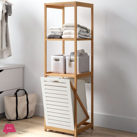 Laundry Baskets & Hampers Organizer Toilet Bathroom Cabinet With Free Soap Dish