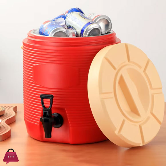 Portable Large Capacity Thermal Insulation Inner Stainless Steel Cooler 9 & 11 Liter