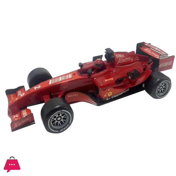 Red Ferrari Formula 1 Friction Car with Light and Sounds Racing Character