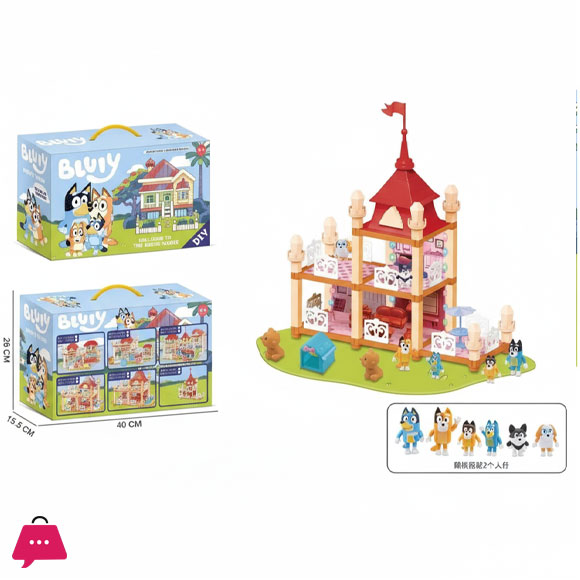 The Bluey Familys Character House Play Set Luxurious Light-Filled Villa