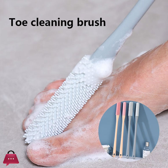 Toe Gap Cleaning Brush Foot Scrubber in Shower for All Young and Old 15.7 inch