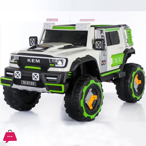 12V KEM Electric Children Rechargeable Car Kids Electric Car with 4-Rubber Wheel for Children - 6189