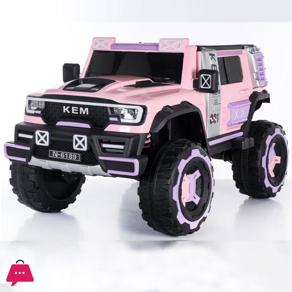 12V KEM Electric Children Rechargeable Car Kids Electric Car with 4-Rubber Wheel for Children - 6189