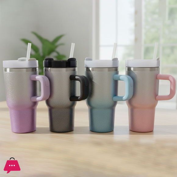 20oz Mini Tumbler Gradient Diamond Insulated Mug 304 Stainless Steel