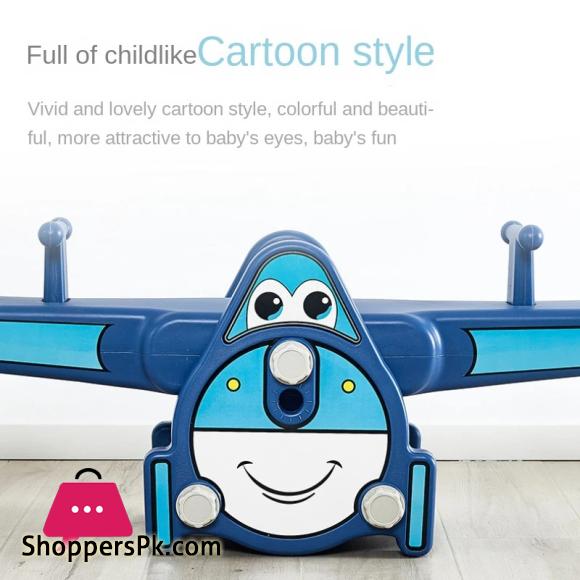Children Double Rocker Seesaw Indoor Outdoor Toys Plane Seesaw