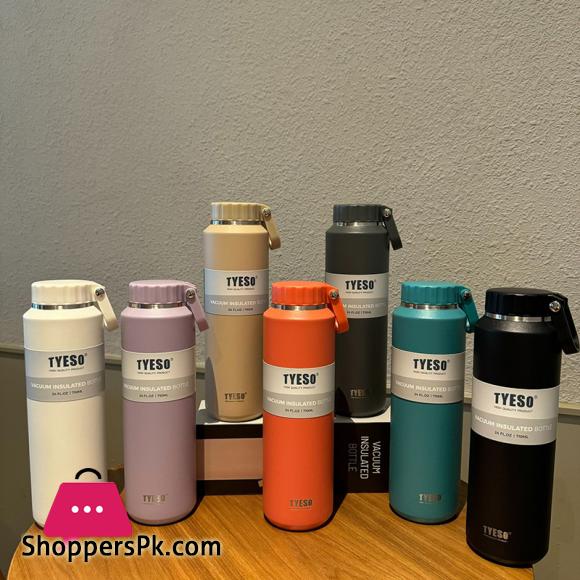 TYESO Vacuum Insulated Bottle Sports 304 Stainless Steel Hot and Cold Water Bottle