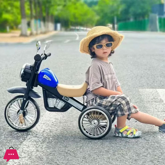Childrens Tricycle with Front LED Lights BD254