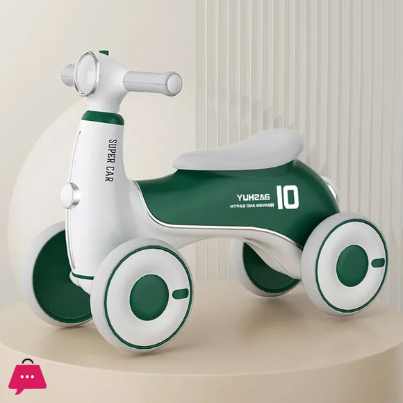 Childrens Balance Car Pedalless 1 To 3 Years Old Four-wheeled Baby Sliding Scooter