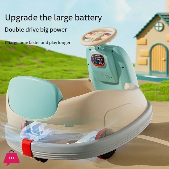 Childrens Bumper Car Rotating Kart Car Remote Control