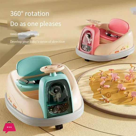 Childrens Bumper Car Rotating Kart Car Remote Control