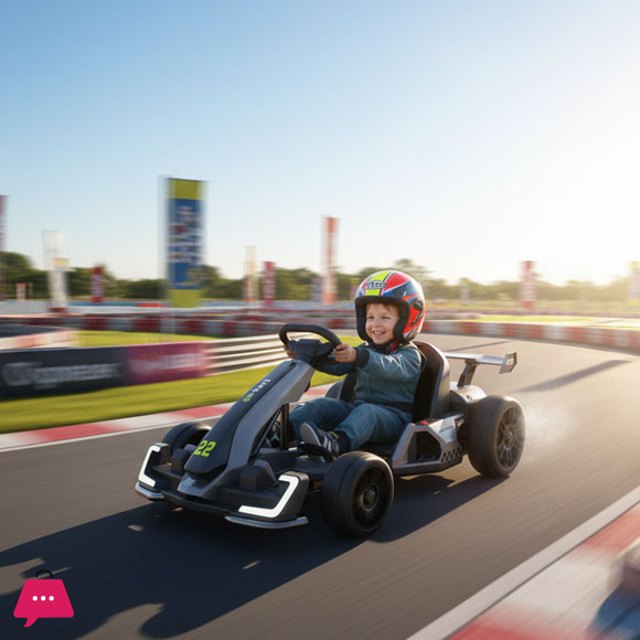 Electric Ride on Go Kart Racing Car High Power Pedal Drift Go Karts 24V 5Ah Battery