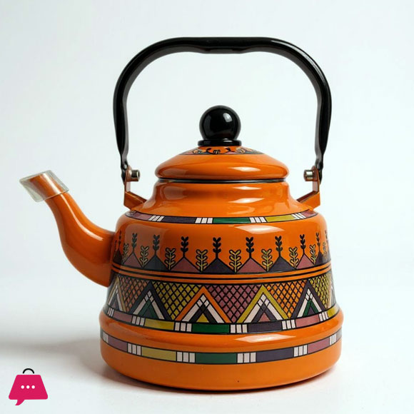 Enamel Kettle 2.5 Ltr Decorative Tea & Water Kettle with Handle