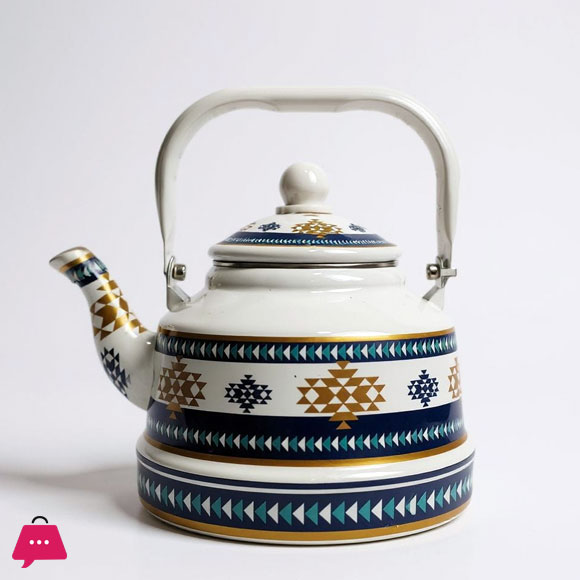 Enamel Kettle 2.5 Ltr Decorative Tea & Water Kettle with Handle
