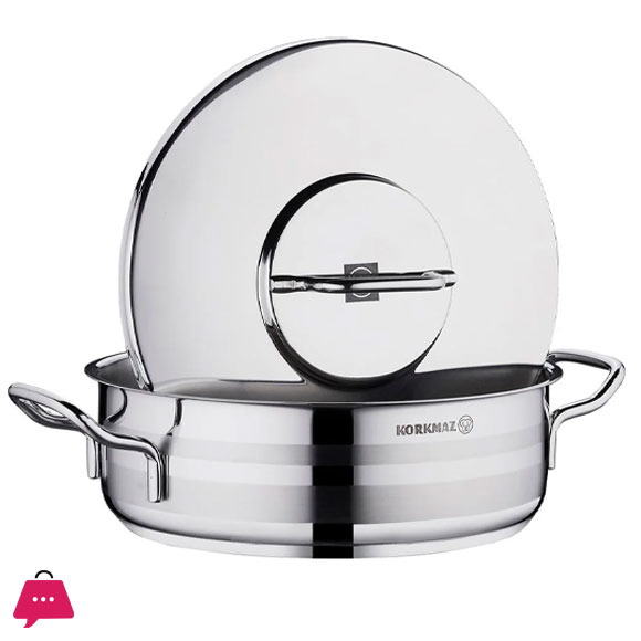 Korkmaz Astra2 Low Casserole 24X8 Cm - 3.5Ltr