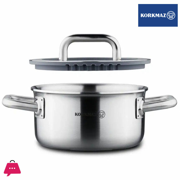 Korkmaz Aura Stainless Steel Cookware Set 8 Pcs