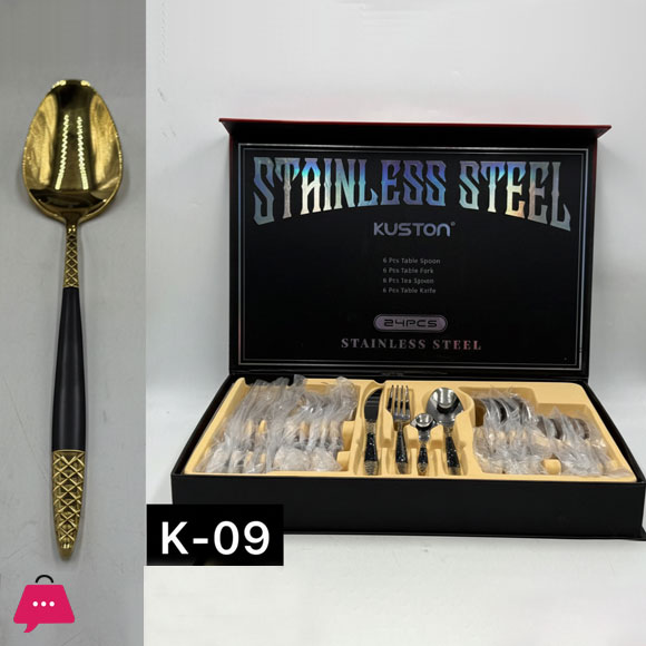 KUSTON Stainless Steel Cutlery Set of 24